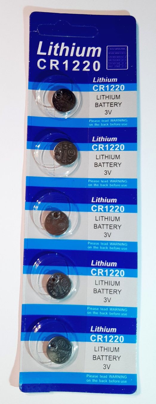 Caricatori & Batterie: 2 Stück CR 1220 LITHIUM Batterien 3 Volt NEUE – Nuovo e nell'imballaggio originale da St. Margarethen TG venduto da ursk10 1