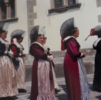 Foto H. Leu, St. Gallen, Appenzell, Fronleichnam, Trachten