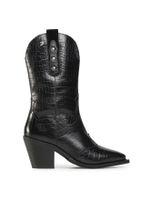 Gioseppo Stiefel Leder Festival Boots Schwarz  38 wie neu