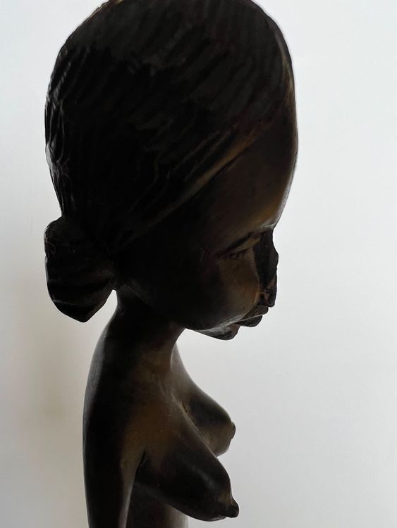 Skulpturen & Statuen: Afrikanische Holzfigur ca. 48 cm alt Handarbeit Unikat – Gebraucht aus Oberhofen Thun'see von SwissTreasure 5
