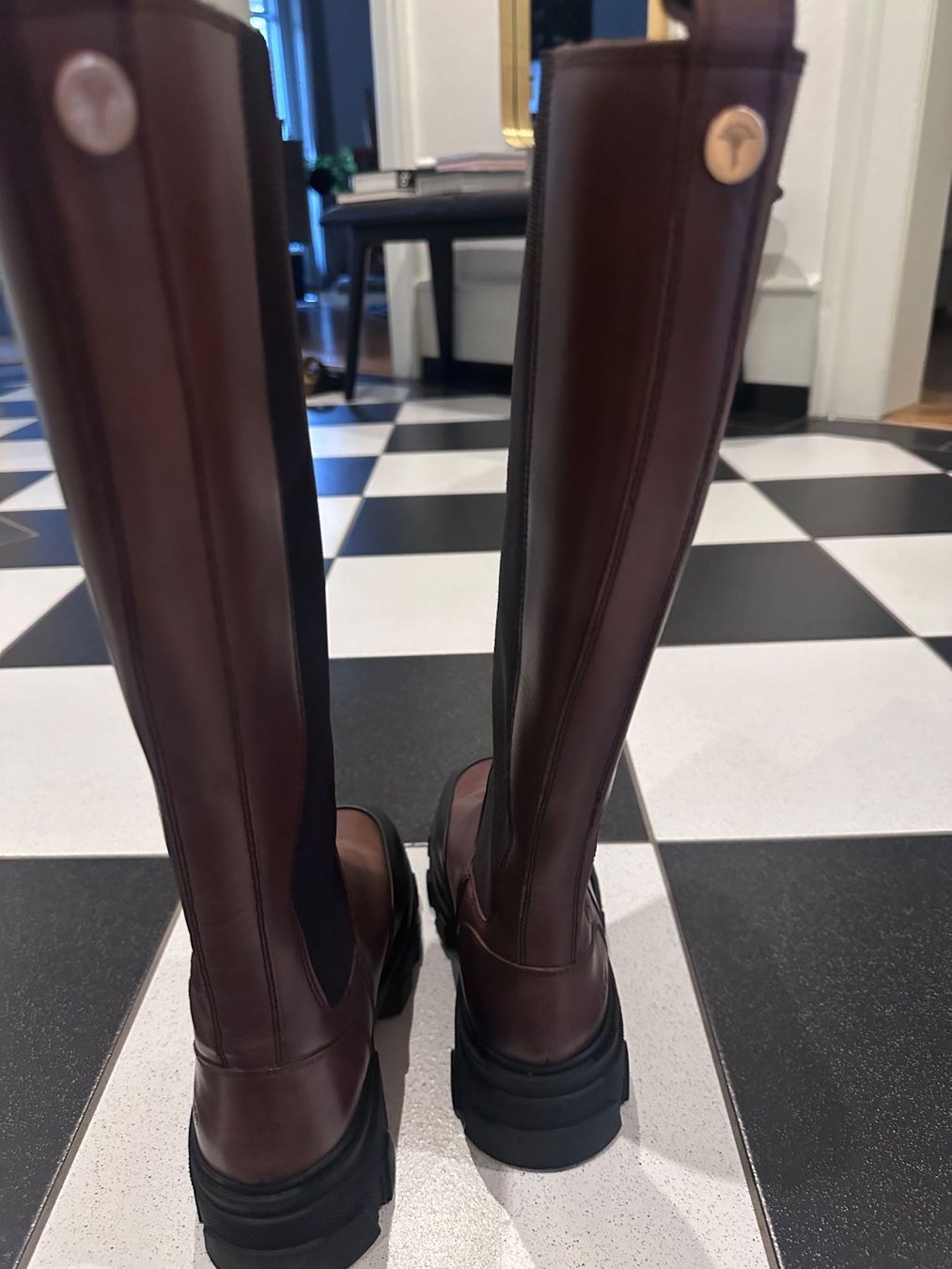 Joop Scarpe da donna: Joop! Lederstiefeln marron, Grösse 38 – Usato da Bern venduto da Yersinia03 7