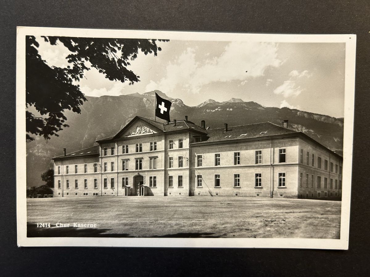 Cartoline postali: Chur Militär Kaserne – Usato da Fanas venduto da Alessio11
