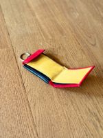 Mini Portemonnaie aus Leder, rot