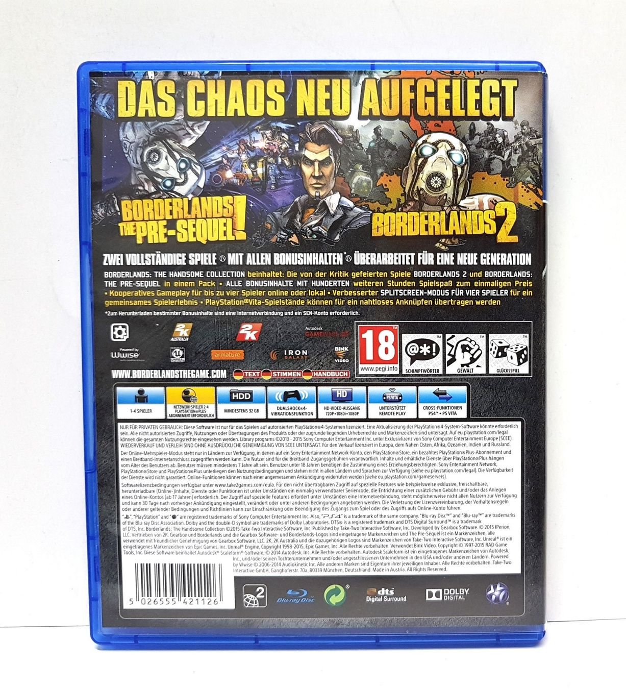 Sony Giochi: Borderlands The Handsome Collection 2 in 1  PS 4 – Usato da Schüpfheim venduto da Games_Spielkonsolen 3