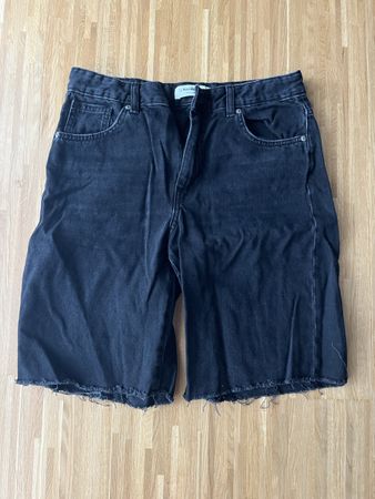 Schwarze Baggy Jeans Shorts / Bermuda Pull&Bear - Gr.36