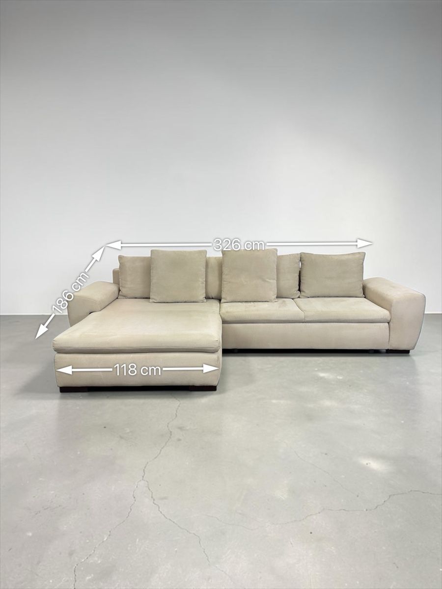 Sofas: Beiges Ecksofa mit Bettfunktion und Stauraum – D'occasion à Fehraltorf par Sofalab.swiss 9