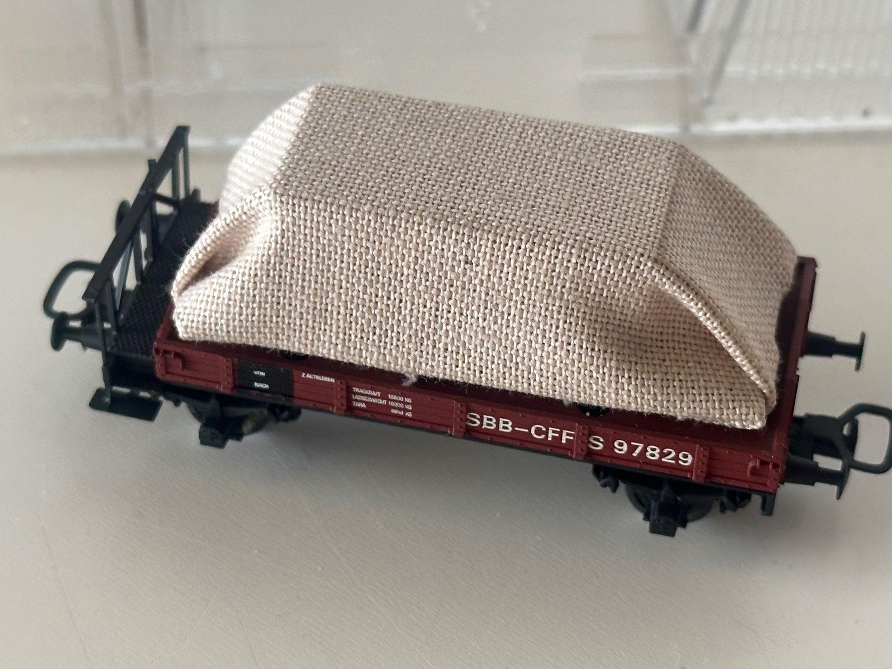 Roco Modelleisenbahnen: Ruco H0 SBB Güterwagen mit Blache – Gebraucht aus Aarburg von flacon05 3