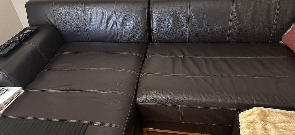 Ikea Sofas: Leder Sofa – D'occasion à Birsfelden par Maranata3 2