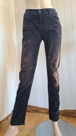 BLUE FIRE CO Samt Jeans y2k VtG W27 L30 S 36 Röhre skinny