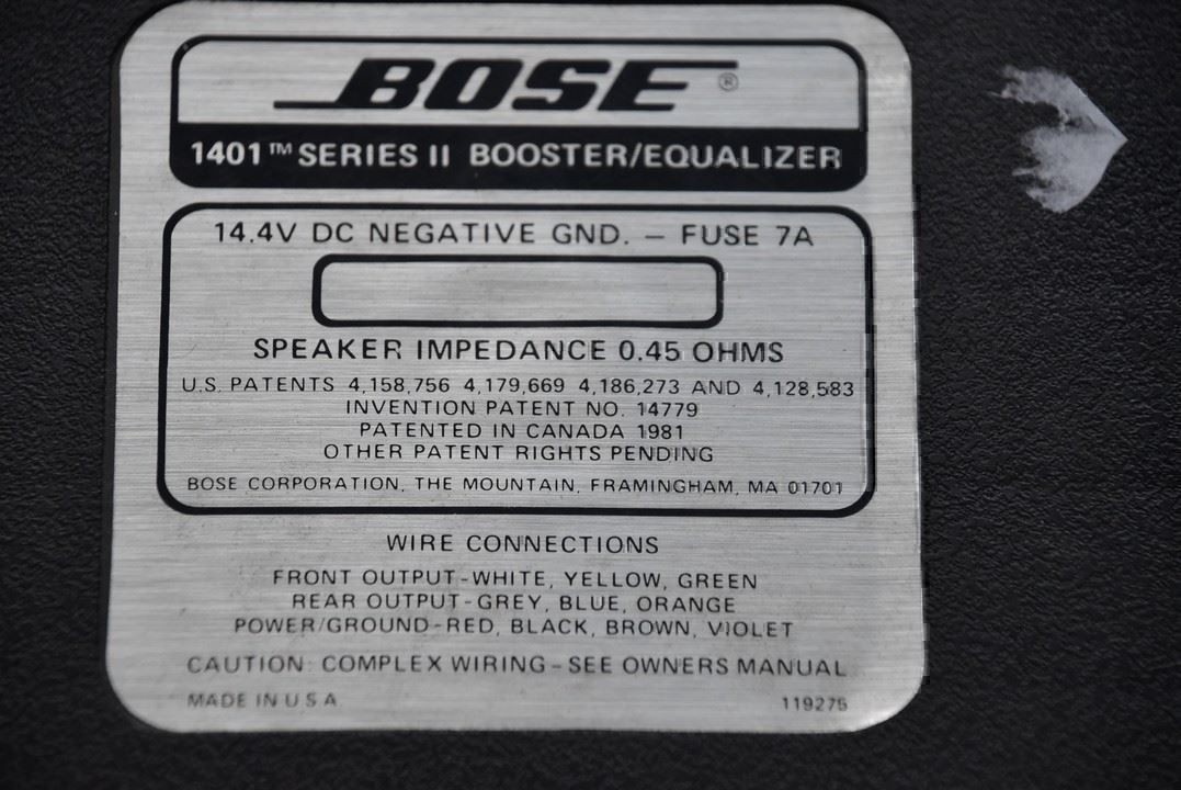 Bose Equalizzatori: BOSE 1401 Series II Booster / Equalizer – Usato da Collonges venduto da arashee 3