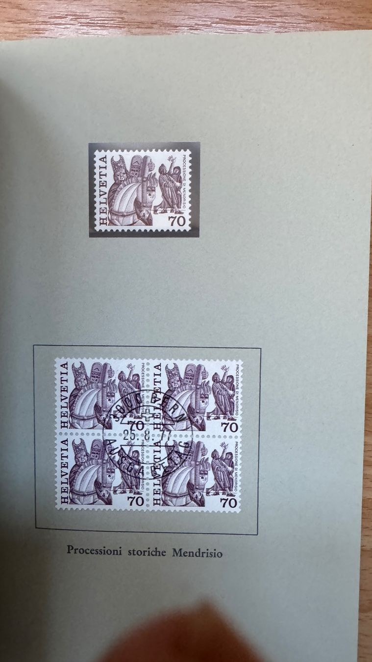Alle Briefmarken: PTT Briefmarkenbüchlein / Volksbräuche – Gebraucht aus Landschlacht von Rtra 6