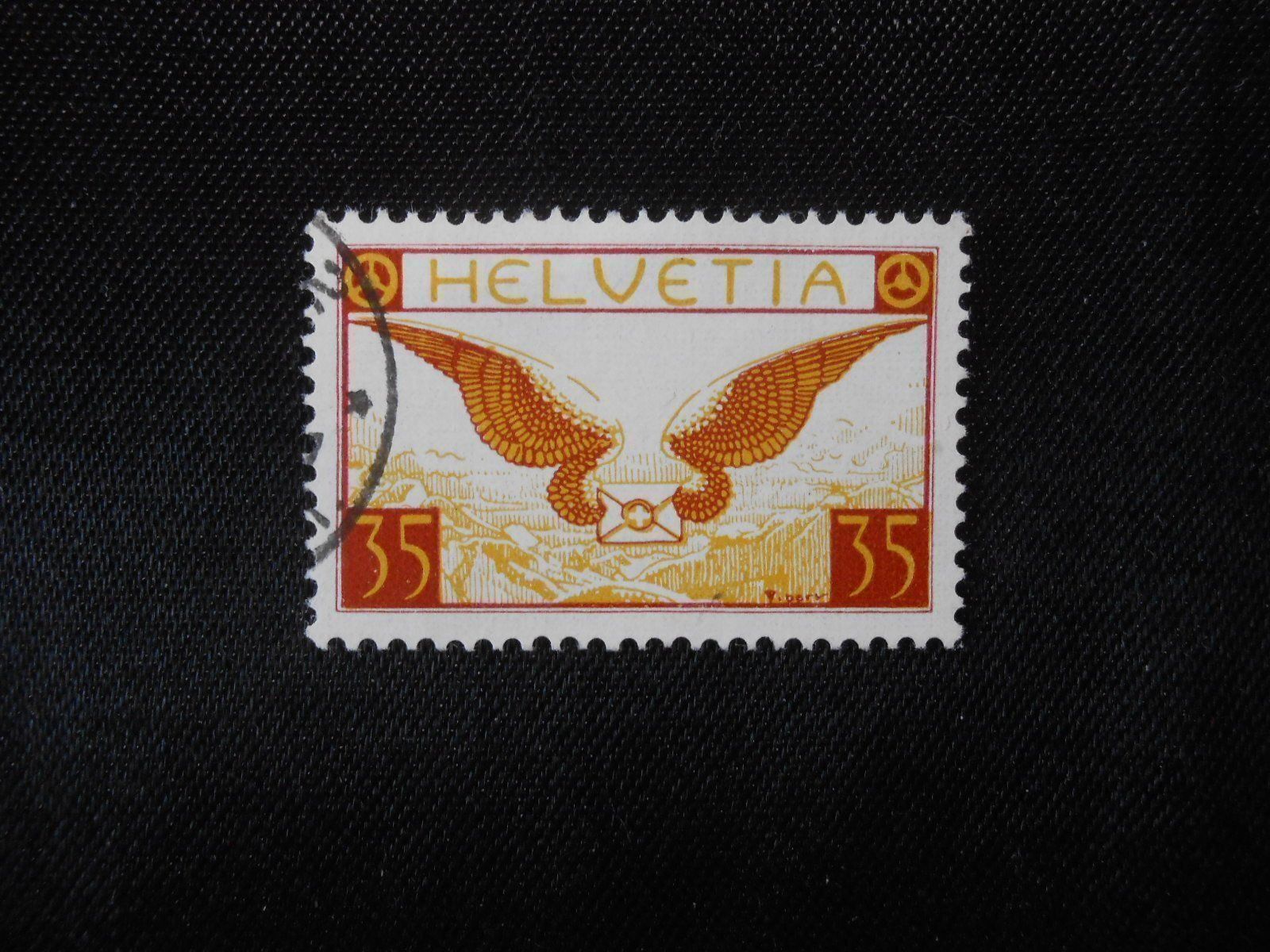Alle Briefmarken: CH  ZNr 14z  Flugpost  1933   Z CHF 75 – Gebraucht aus Hallwil von pkaiser44 1