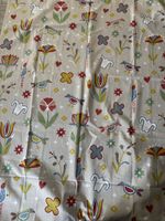 2 Ikea Vorhang mit Vogel Motiv