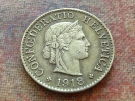 5 Rp. 1918 jaune/gelb   (B)