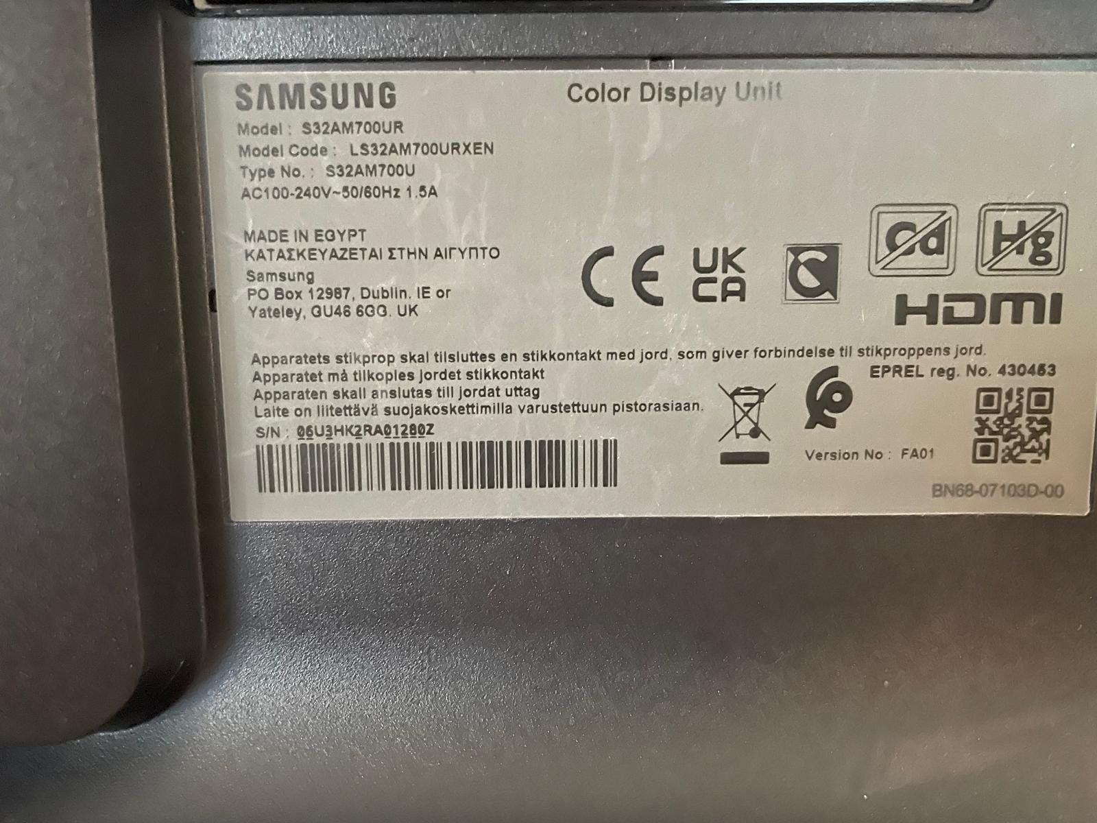 Samsung Fernseher: TV Samsung S32AM700UR – Gebraucht aus Buchrain von cel_c7zg 4