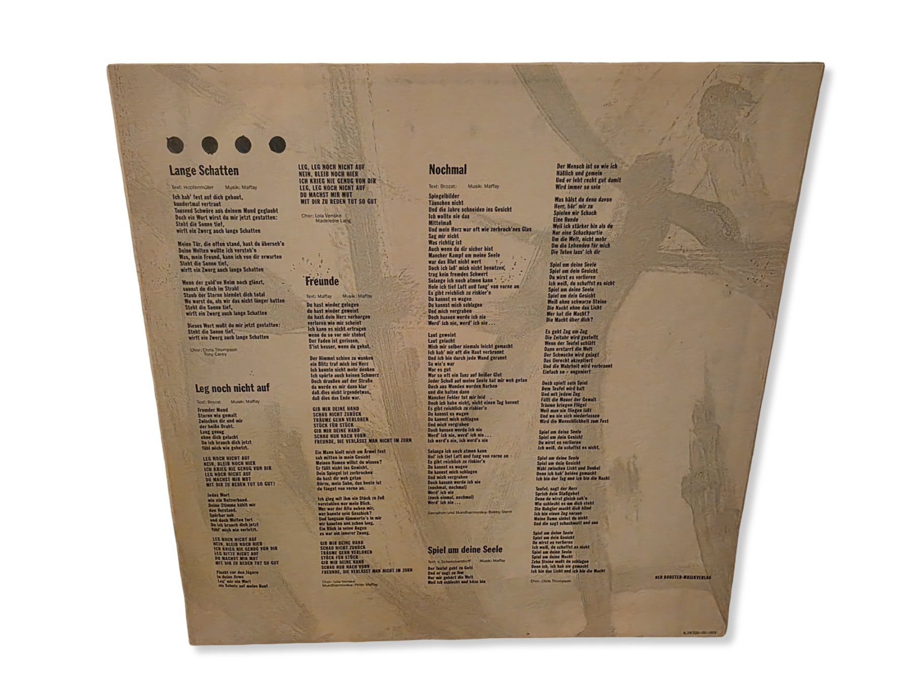 Dischi in vinile: LP "Lange Schatten" des deutschen Sängers Peter Maffay – Usato da Oberdorf SO venduto da julian027 5