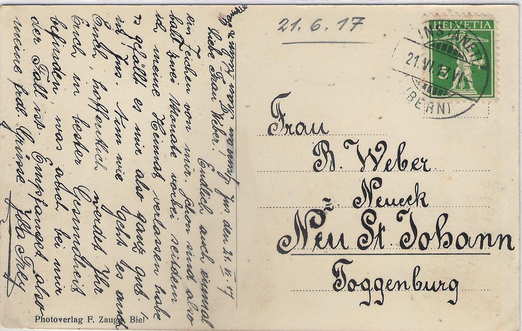 Cartoline postali: Ins - Schulhaus – Usato da Ettingen venduto da Kartenplanet 1