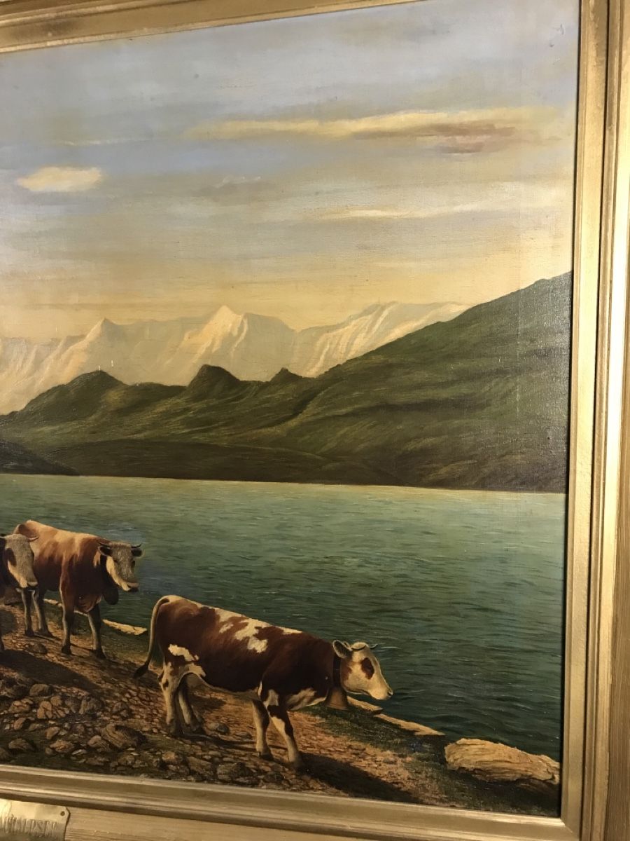Gemälde: J. Besse Bachalpsee 1912 – Defekt aus Wolfhalden von SecondAntique 3