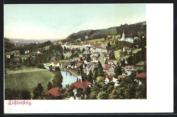 Cartes postales: AK Lichtensteig, Totalansicht – D'occasion à Berlin par bartko-reher