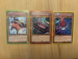 Yugioh Karten PGLD 3x 