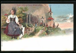 Litho Aescher-Wildkirchli, Appenzellerin