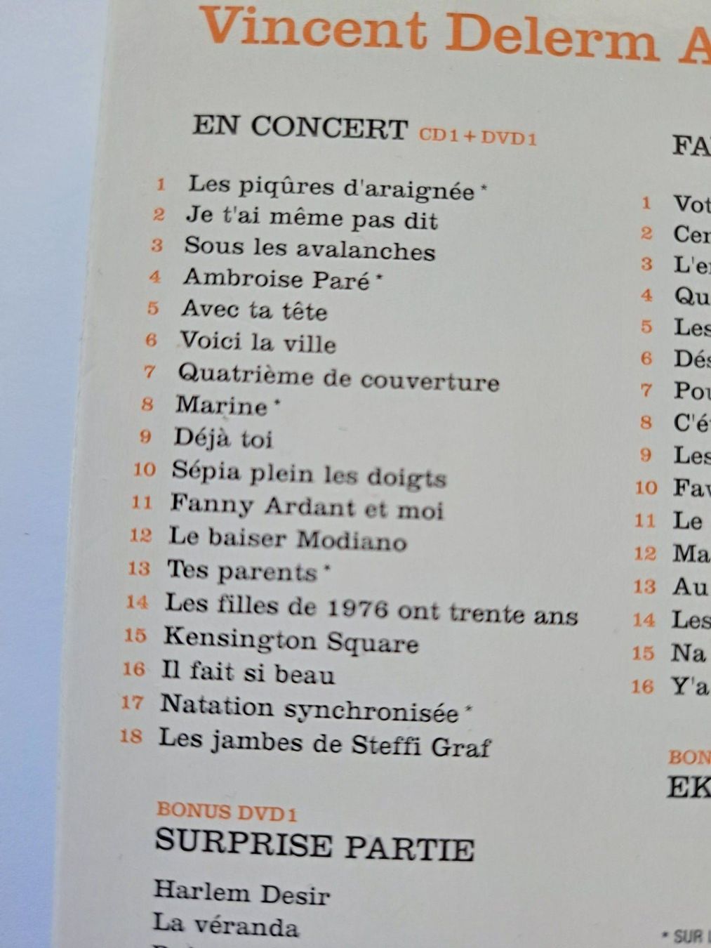 CD: Cd + DVD Vincent Delerm à la Cigale  – Usato da Pully venduto da bro_n52j 3