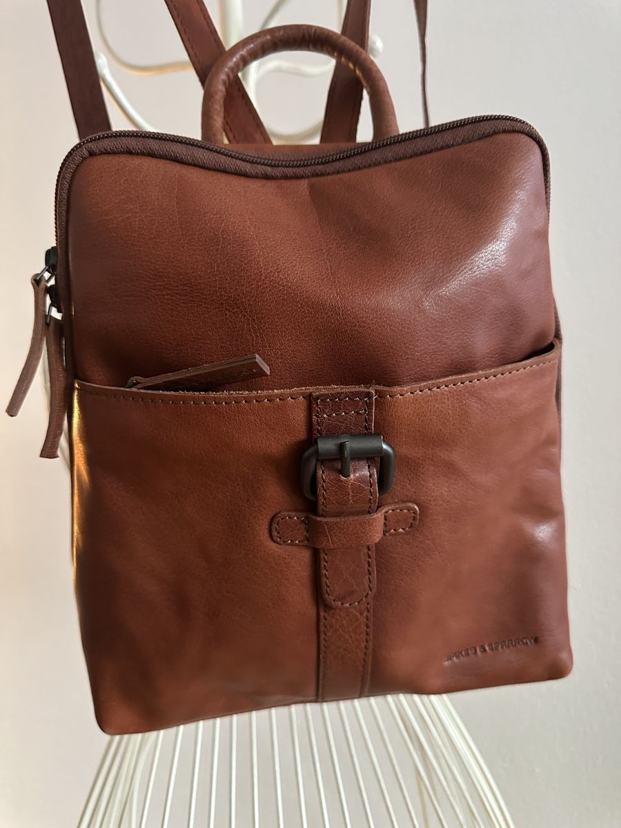 Rucksäcke: Spikes & Sparrow Lederrucksack, cognac, Top Zustand – Neu (gemäss Beschreibung) aus Zürich von phos.arch 1