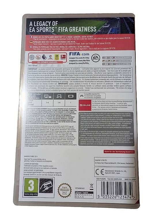 Giochi: FIFA 20 Legacy Edition Nintendo Switch · – Usato da Zug venduto da randensalatistgesund 1