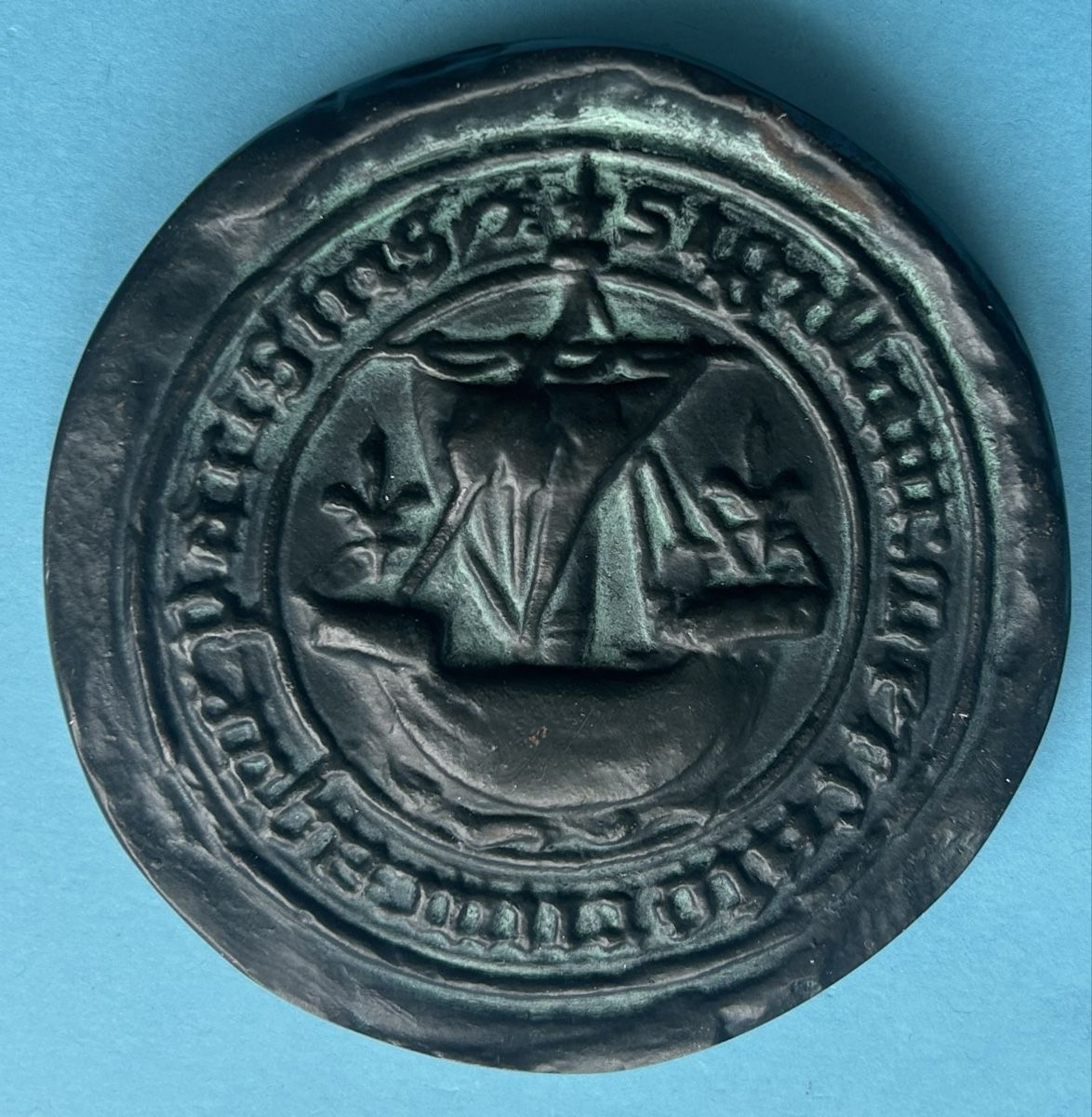 Medaillen: Alte Medaille mit Schiffsmotiv – Gebraucht aus Gossau SG von Gallus00