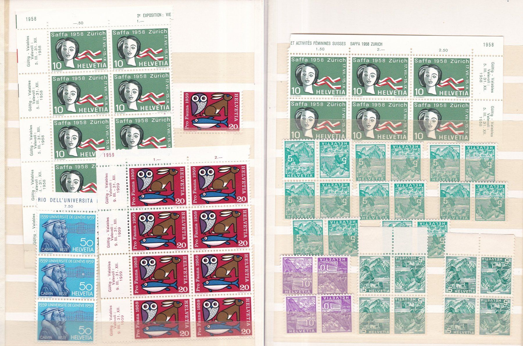 Alle Briefmarken: CH Briefmarkenalbum, bunt gemischt – Gebraucht aus Münchwilen AG von Nesar 3
