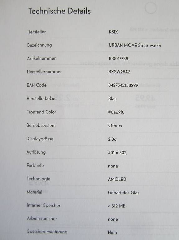 Smartwatch: Smartwatch KSIX URBAN MOVE – Gebraucht aus Saland von k_z_tny8 2