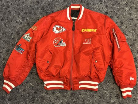 new era Kansas City Chiefs XL Alpha Bomber Jacke
