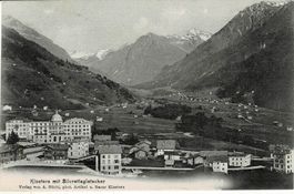 KLOSTERS mit Silvrettagletscher GR gel. 1906!