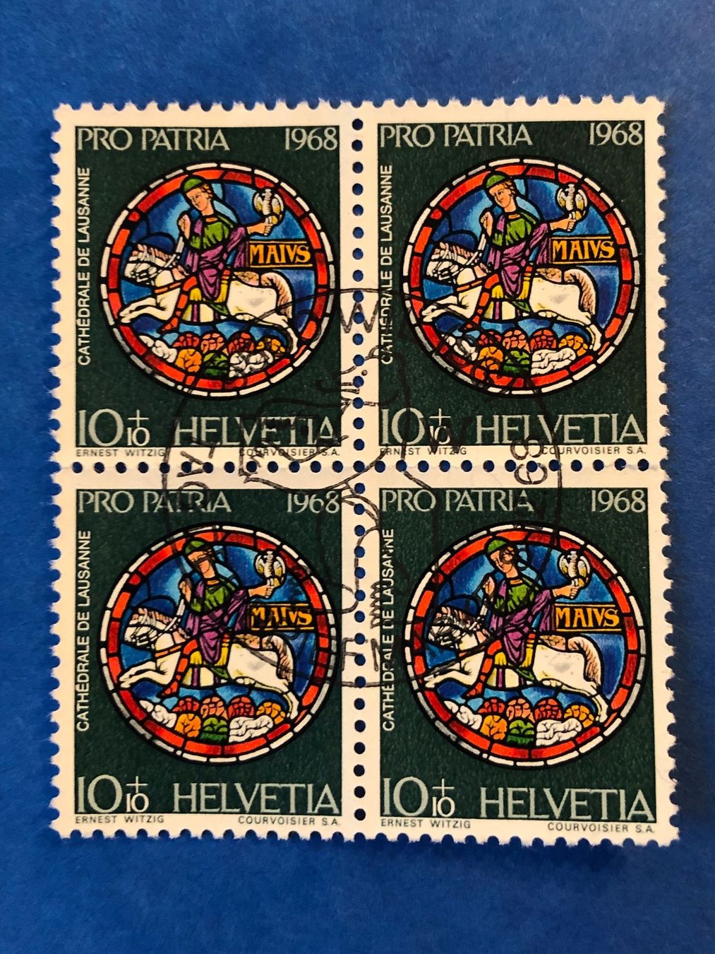 Tutti i francobolli: PP1968 - bloc 4 oblitérés - Zu B138-B141 – Usato da Bulle venduto da Claude1630 1