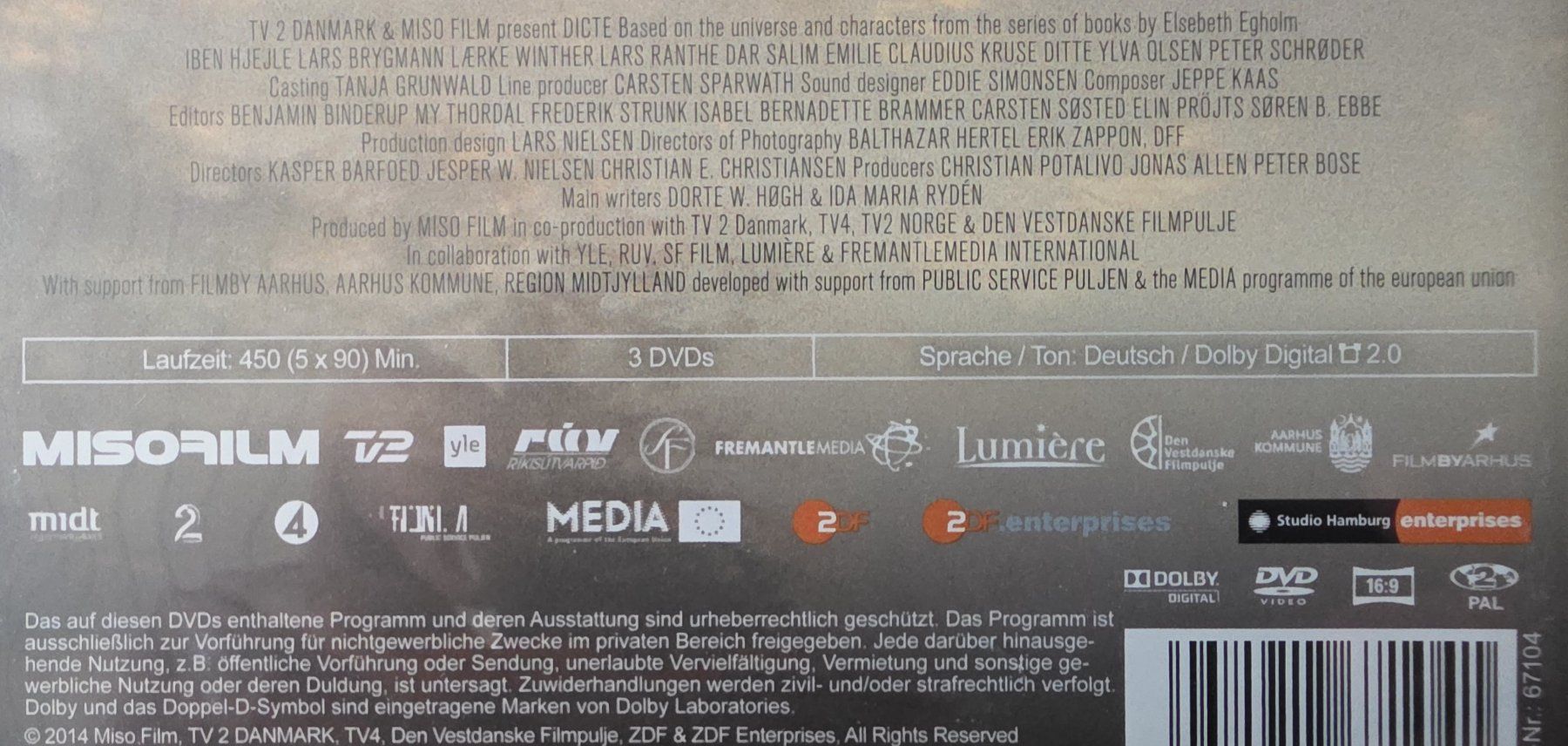 Alle DVDs: DVD / Dicte - Staffel 1 - 2 – Gebraucht aus Oetwil am See von fineli2 1