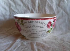 Schale Retro Art Français, Rosenmuster, Paris
