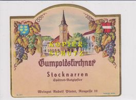 Etikette - Gumpoldskirchner Stocknarren /bd