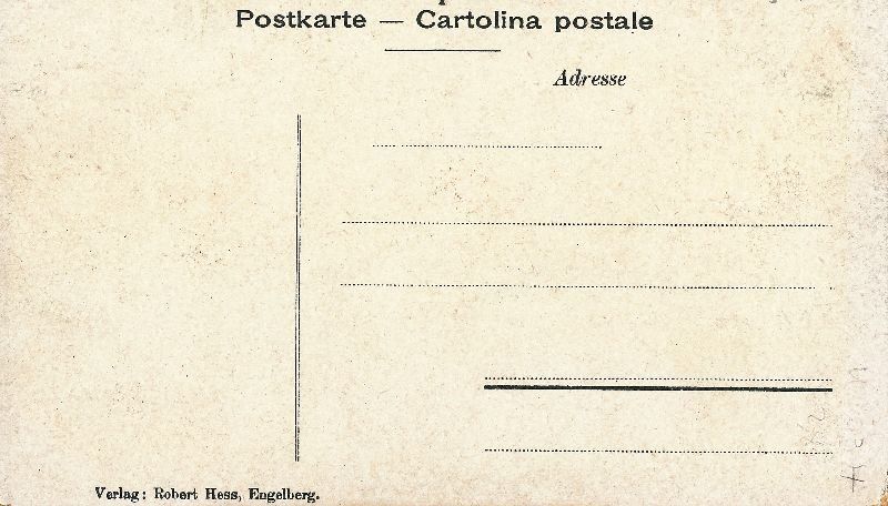 Cartoline postali: Engelberg - Hotel Edelweiss + c1910 – Usato da Emmenbrücke venduto da teestube 1