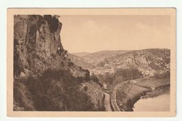Alte Ansichtskarte Frankreich Vallée du Lot, FR 14.03.1935