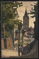 Zürich, Pfalzgasse mit St. Peter