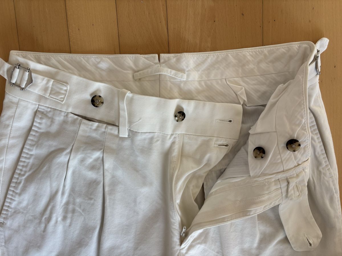 Suitsupply Pantaloni: SuitSupply Braddon Turn Up Trousers, Size 30, Cotton – Usato da Zürich venduto da Grothschild 3