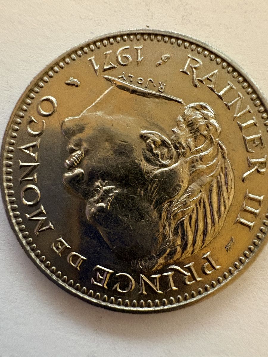 Tutti le monete: 5 Francs 1971 Monaco.  – Usato da Murten venduto da Tzaugg 3