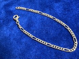 Armkette Figaro 925 Silber, 21 cm lang