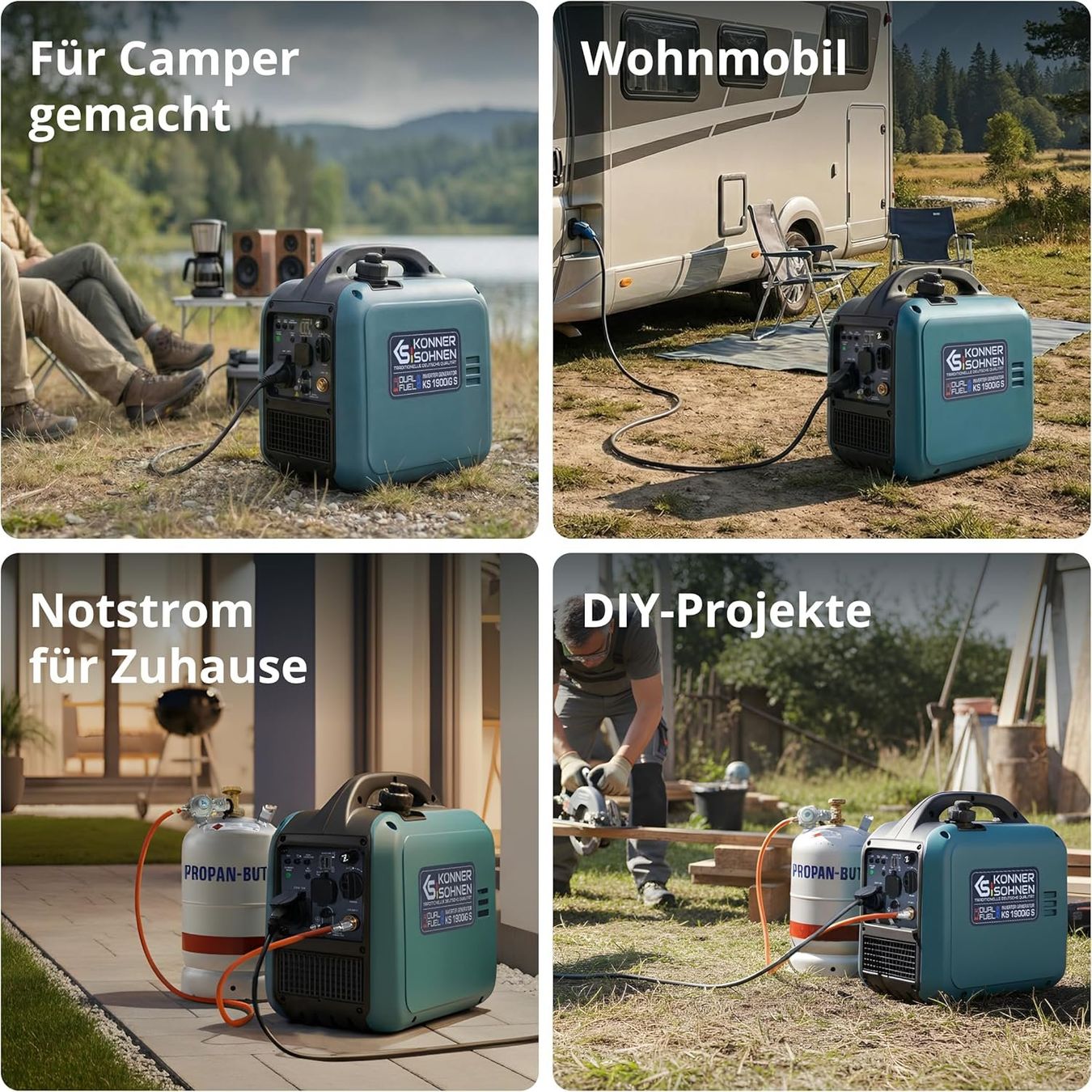 Generatori di corrente: Inverter Stromerzeuger KS 1900iG S 2000W Dual Notfall Strom – Nuovo e nell'imballaggio originale da Hundwil venduto da pak_7zvn 3