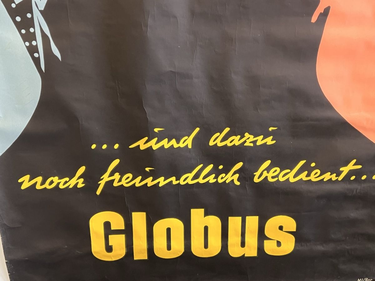 Poster & Bilder: Globus Plakat "noch freundlich bedient..." Vintage 1946 – Gebraucht aus Adliswil von buch_und_kunst 4