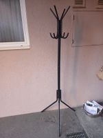 4 haken/3 bein garaderobe 177cm hoch metall