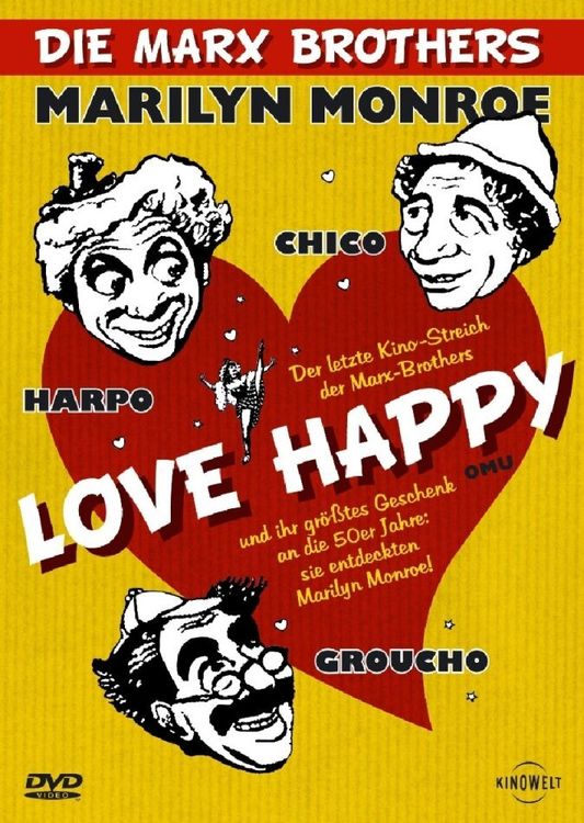 Marx Brothers - Love Happy (1949) introducing Marilyn Monroe (Gebraucht ...