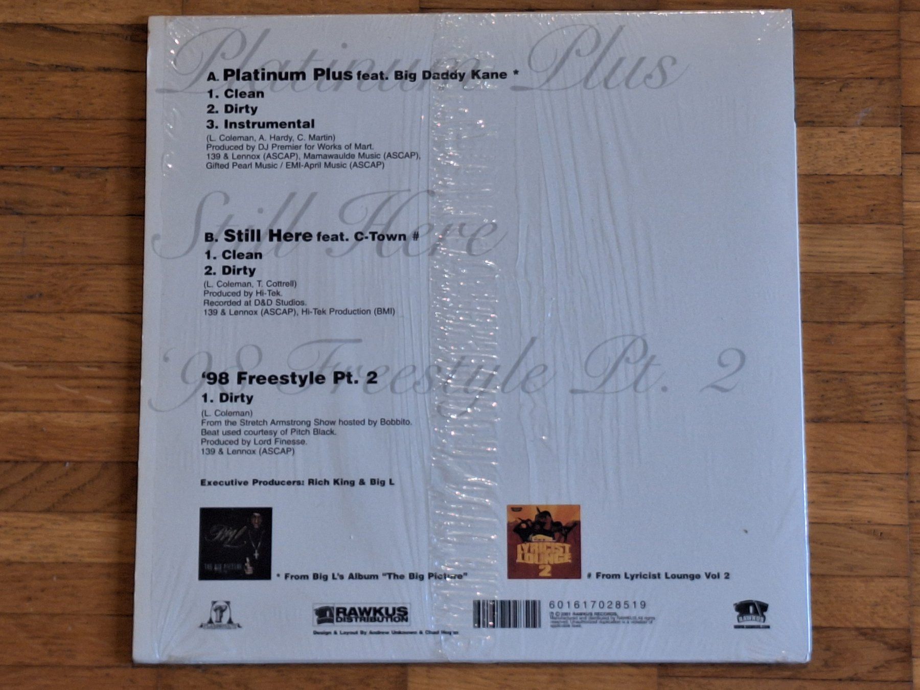 Vinyles: Big L, Platinum Plus - 12" Maxi USA 2001 – Neuf (Voir description) à Oberentfelden par Musicud 1
