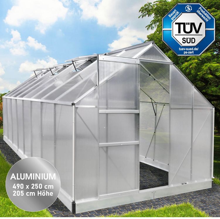 Gewachshaus Bausatz Aluminium