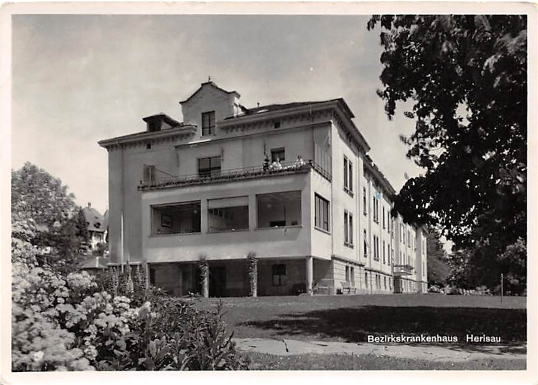 Ansichtskarten: Herisau, Bezirkskrankenhaus – Gebraucht aus Ottikon b.Kemptth. von Neptun1974